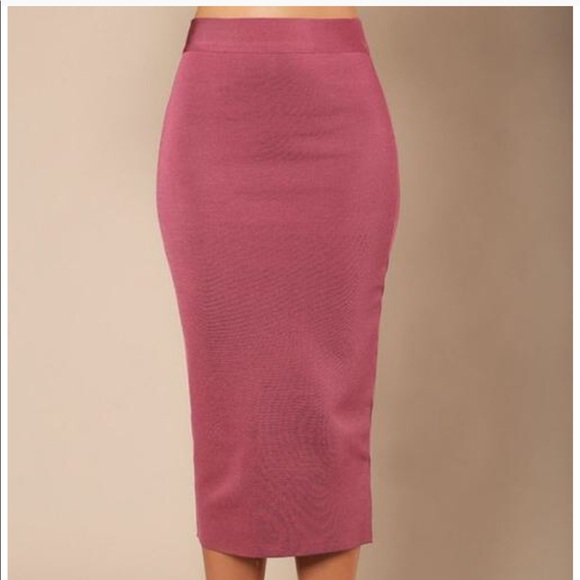 miss circle Dresses & Skirts - Mid Leg Knit Bandage Skirt